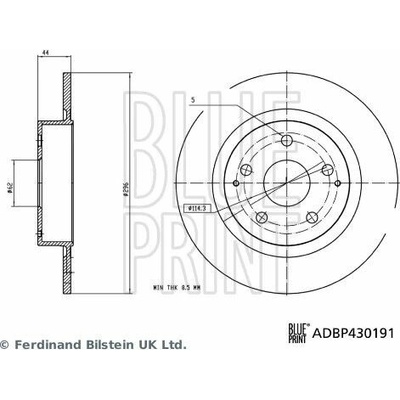 Brzdový kotúč BLUE PRINT ADBP430191