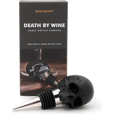 SUCK UK тапа за бутилки suck uk - death by wine black - lk iagdbwb