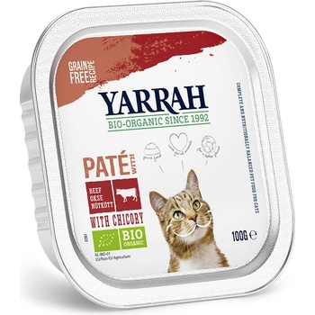 Yarrah Bio Paté Bio hovädzie s Bio čakankou 6 x 100 g