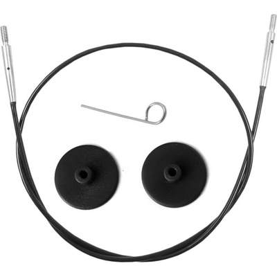 KnitPro lanko na ihlice so strieborným spojom 60cm