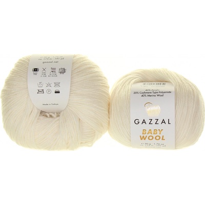 Gazzal Baby Wool 801 bílo krémová