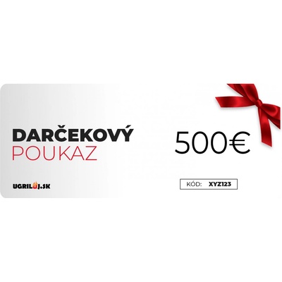 Darčekový poukaz v hodnote 500€