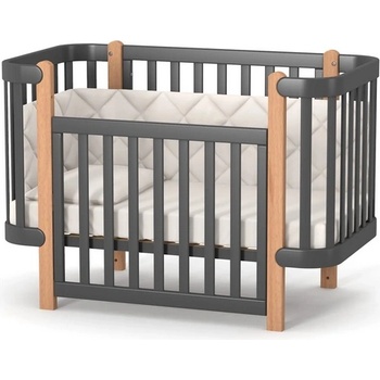 Veres Бебешка кошара от бук Монако ГРАФИТ/ДЪРВО 60/120 см