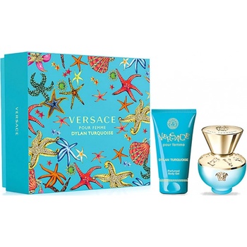 Versace Dylan Turquoise EDT 30 ml + telový gél 50 ml darčeková sada