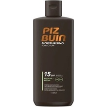 Piz Buin Moisturising Sun Lotion vodeodolný opaľovací prípravok SPF15 200 ml