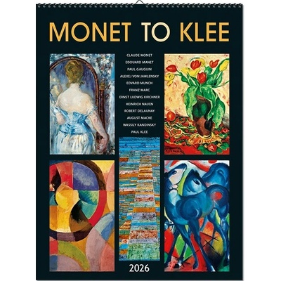 Monet to Klee nástenný 42 x 56 cm 2026
