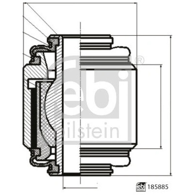 Uložení, řídicí mechanismus FEBI BILSTEIN 185885