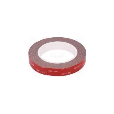 Páska upevňovací W 19mm L 5m Thk 1,1mm akrylové šedá 37N/cm