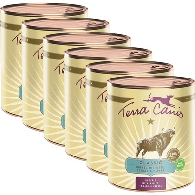 Terra Canis Бивол с просо, домати и папая 6 x 800 г