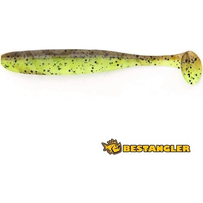 Keitech Easy Shiner 4" Green Pumpkin / Chartreuse