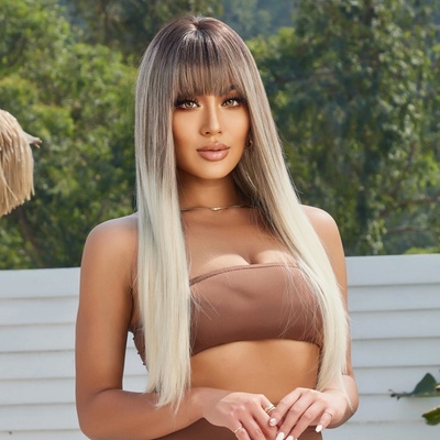 Balayage blond dlouhá paruka Linda s hustou ofinou – Zbozi.Blesk.cz