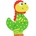 Orange Tree Toys Дървен пъзел Orange Tree Toys - Динозавър, 4 части (OTT06791)