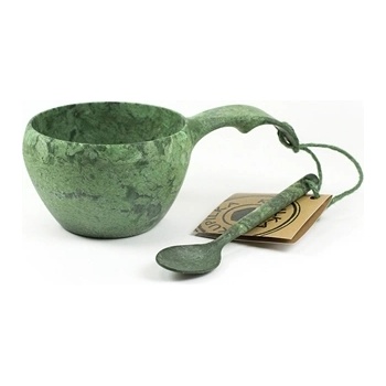 Image 1 of KUPILKA 21 Класическа чаша с лъжица, зелена (K21G0T)