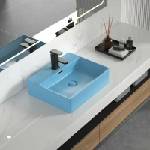 Inter Ceramic Мивка за плот Inter Ceramic Art матово синя 50 см (ICB 5042BLUE)