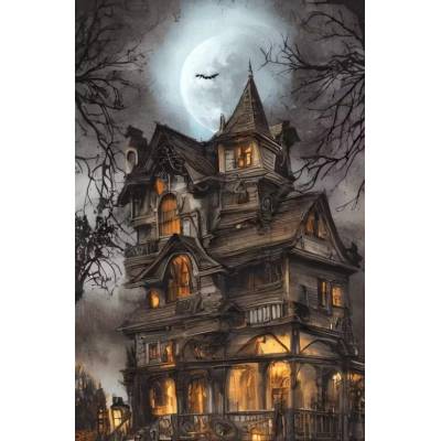 Norimpex - Puzzle Diamant painting: Haunted house 30x40cm - 1 - 39 piese