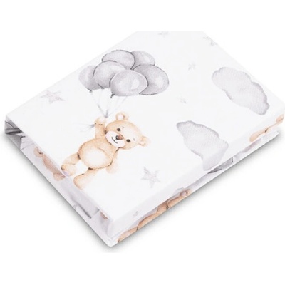 Sensillo Prestieradlo bavlna Medvedík sivý 60x120
