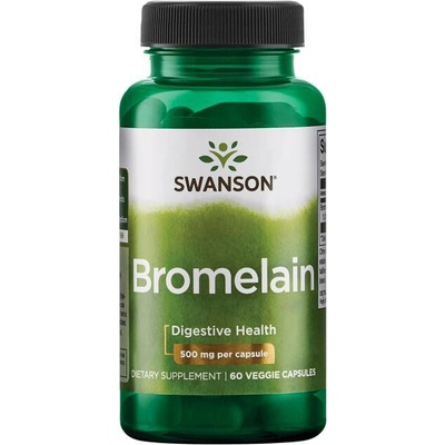Swanson Bromelain 60 vegetariánska kapsula 500 mg