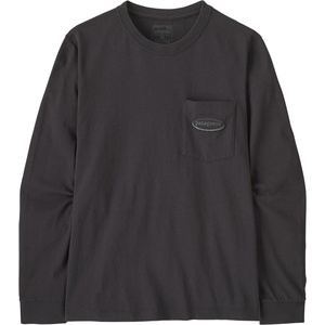 Patagonia Мъжка блуза с дълъг ръкав Patagonia L/S MW '95 Oval Logo Pocket Tee Longsleeve - Ink Black (217-0790-0212)