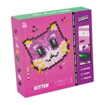 Plus-Plus Skládej podle čísel - Kočička 500 ks