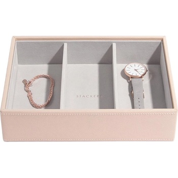 Stackers Кутия за бижута без капак с 3 секции Stackers Бела (73761)