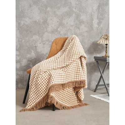 Polášek Bavlněná deka 2148-2 Béžová 60% bavlna 35%akryl 5%polyester 150x200