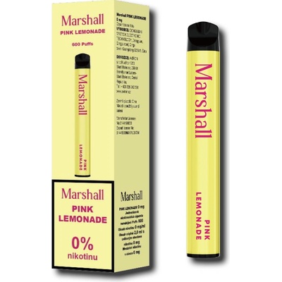 Marshall Pink Lemonade 0 mg 600 potáhnutí 1 ks – Zbozi.Blesk.cz