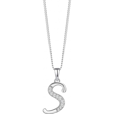 Preciosa Stříbrný náhrdelník písmeno "S" 5380 00S