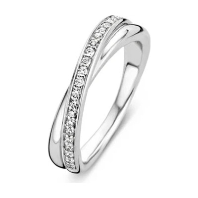 Ti Sento překřížený prsten se zirkony 1953ZI