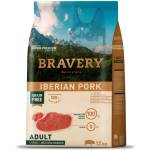 Bravery iberian pork adult dog medium & large, натурална, хипоалергенна храна, БЕЗ ЗЪРНО за пораснали кучета от средни и едри породи над 1 година, с иберийско свинско месо, Испания - 12 кг