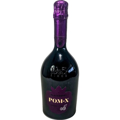 POM-X Blackberry šumivé polosladké ostružinové víno 8% 0,7 l (holá láhev)