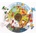 Bigjigs Toys Кръгъл подов пъзел Четирите сезона 50 части (BJ33003)