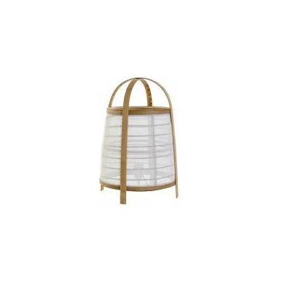 DEKODONIA Настолна лампа DKD Home Decor лен Бял Бамбук 220 V 40 W (32 x 32 x 45.5 cm)