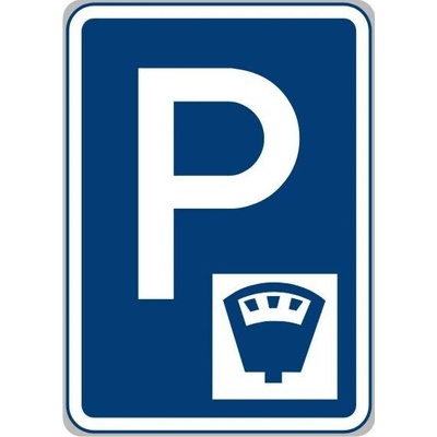 Značka IP13c - 2.třída Parkoviště s parkovacím automatem