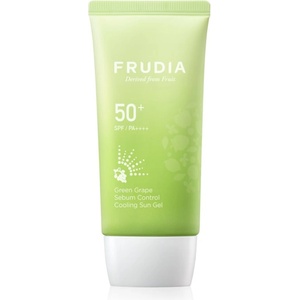 FRUDIA Sun Green Grape Sebum Control слънцезащитен хидратиращ гел за смесена и мазна кожа SPF 50+ 50 гр
