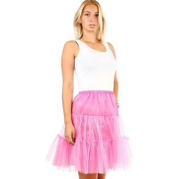 Glara krátká tylová spodnička pod šaty a sukně růžová