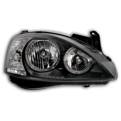 Depo Кристални фарове opel corsa c (2001-2006) - черни