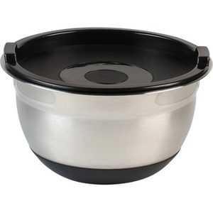 KESPER Купа за смесване с капак Kesper 90826, 4.5 л, 26 см, Неръждаема стомана, Мерителна скала, Широк ръб, Нехлъзгащо се дъно, Инокс (90826)