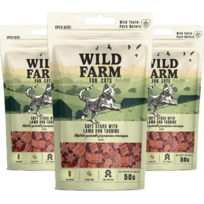 Wild Farm jahňacie hviezdičky s taurínom 3 x 50 g