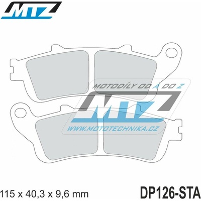 Destičky brzdové DP126-STA - směs Standard DP126-STA