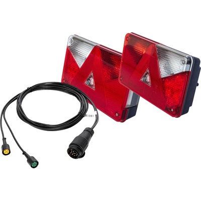 Zadné svetlá ASPÖCK MULTIPOINT V + zväzok MANTES 5m 13pin