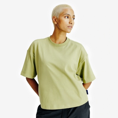 ELLESSE Tričko dámske crop tričko zelené krátke voľné