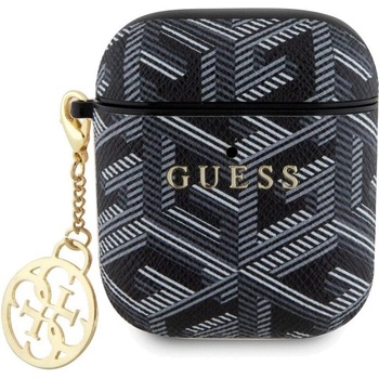 GUESS Калъф за слушалки Guess - PU G Cube Charm, AirPods 1/2, черен (3666339171124)