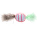 Gimborn GimCat играчка за котки - плюшена топка с форма на бонбон. С ивици