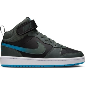 Nike Court Borough Mid 2 Big Kids Shoe - Black/Blue