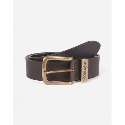 Wrangler pánský opasek Basic Metal Loop Brown W0080US85