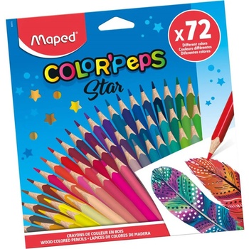 Maped Цветни моливи MAPED Color Peps Star 72 цвята