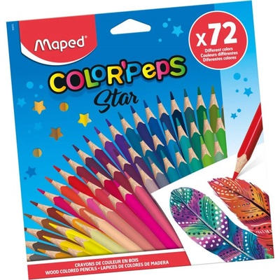 Maped Цветни моливи MAPED Color Peps Star 72 цвята