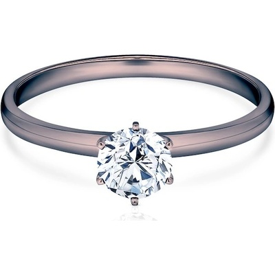 Savicki Zásnubný prsteň čierne zlato diamant SV R7 D CZ