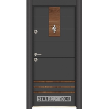 Image 1 of Starsteeldoor Блиндирана врата Lapis L 302 Антрацит сарухан (цена без монтаж)