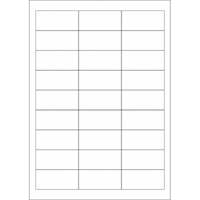 Print etikety 63.5x29.6mm biele